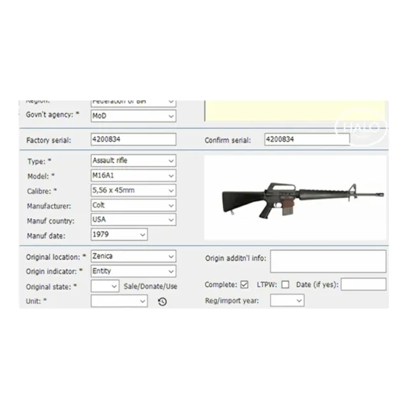 Custom Software - weapon tracking