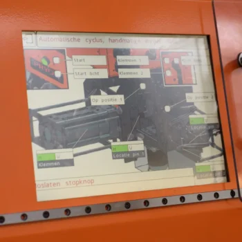 Truck Chassis VIN Scribe Marker touchscreen interface